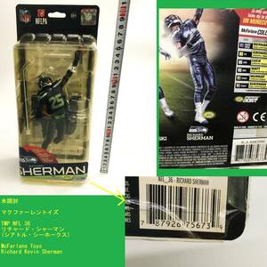 未開封 マクファーレントイズ TMP NFL 36 リチャード・シャーマン(シアトル・シーホークス) フィギュア Richard Kevin Sherman