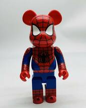 中古 Happyくじ 特賞 BE@RBRICK ベアブリック 400% スパイダーマン ※本体のみ・キズ多数_画像1