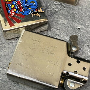 S-3◆1円～◆Zippo×がきデカ オイルライター 2個まとめて 山上たつひこ こまわり君 ジッポー 1つは未使用の画像3