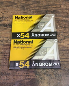 S-50◆未使用 National オングローム カセットテープまとめて X54 ノーマルタイプ レトロ 当時物 RT-X54DU