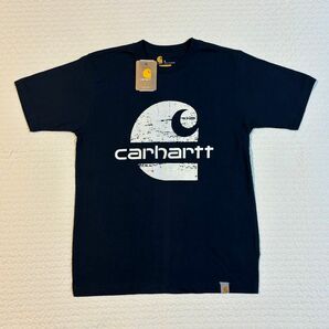 「新品未使用タグ付き」carhartt カーハート 半袖Tシャツ ネイビー