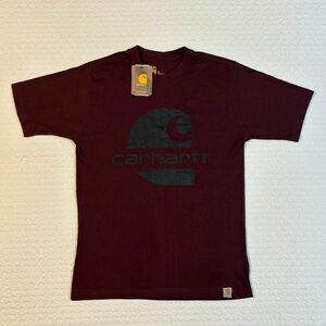 「新品未使用タグ付き」carhartt 半T ワインレッド S/M/L/XL