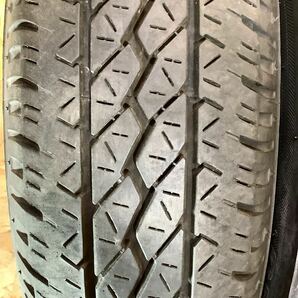 軽バン 軽トラ BRIDGESTONE K305 ブリヂストン 145R12 LT 夏 4本セット 2本2017年製 2本2018年製 6〜7分山 スチール付きの画像6