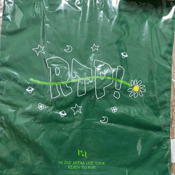 INI トートバッグ　READY TO POP GREEN 緑