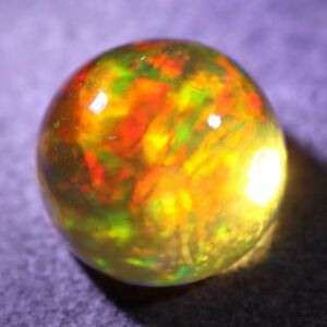 天然ファイアオパール メキシコ産 3.785ct 欧泊 裸石 宝石 ジュエリー 遊色 ファイヤーオパール 天然 墨西哥 loose jewelry fire opal