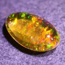 天然ファイアオパール メキシコ産 0.910ct 欧泊 裸石 宝石 ジュエリー 遊色 ファイヤーオパール 天然 墨西哥 loose jewelry fire opal_画像2