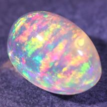 天然オパール メキシコ産 2.580ct 欧泊 ルース 裸石 宝石 卸 ジュエリー 遊色 素材 天然 墨西哥 cabochon loose jewelry opal mexican_画像1