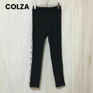 st809 コルザ COLZA/ストレッチパンツ/イージーパンツ/ロゴライン黒白