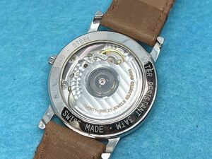 * Vintage ETA-2892-2 ANTIMA all figure self-winding watch Switzerland made reverse side skeleton wristwatch / operation goods 22040-55040