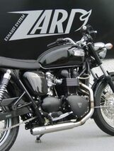 ZARD Race クロス フルエキ マフラー THRUXTON 900 FI車_画像4