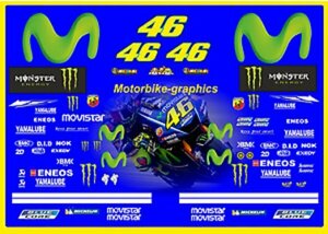 グラフィック デカール 車体用 / ヤマハ R1 R6 R3 R25 / VR46 モトGP ファクトリー ロッシ 2017