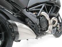 ZARD レーシング銀カーボンエンドS/Oマフラー Ducati Diavel 10-_画像1
