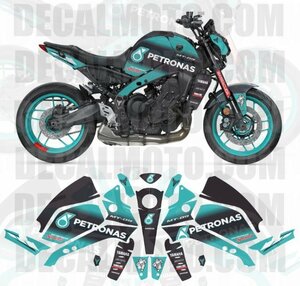 グラフィック デカール 車体用 / ヤマハ MT-09 MT 09 / 2021-2023 / PETRONAS ペトロナス