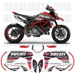 グラフィック デカール 車体用 / ドゥカティ ハイパーモタード 950 / WARHORSE RACING DUCATI NEW YORK