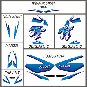 グラフィック デカール ステッカー 車体用 / ヤマハ Yamaha TT600 E K / 1995-2000 4WL