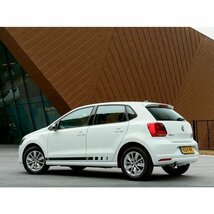 グラフィック デカール ステッカー 車体用 / VW フォルクスワーゲン ポロ 2009-2018 / クラブ レーシング サイド ストライプ3_画像4