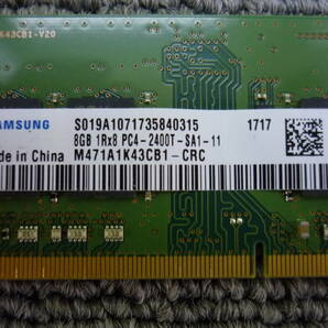 ■[返品返金可] SAMSUNG ノート用メモリ基板 PC4-2400T 8GB2枚 動作未確認 中古品 クリックポスト発送■の画像2