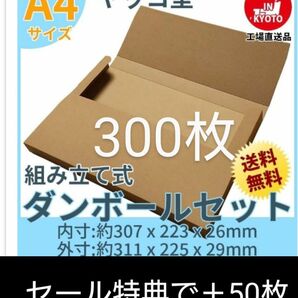 ネコポスクリックポストゆうパケット定形外郵便A4　ヤッコ型300枚＋50枚