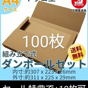 ネコポスクリックポストゆうパケット定形外郵便A4　ヤッコ型100枚＋10枚