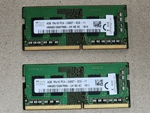 中古4GBメモリー/SKhynix KOREA 4GB 1Rx16 PC4-2400T-SC10-11 2枚セット 動作確認未了 ☆残り7セット☆_画像1