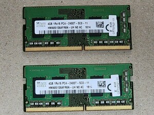  б/у 4GB память /SKhynix KOREA 4GB 1Rx16 PC4-2400T-SC10-11 2 шт. комплект подтверждение рабочего состояния не .* остаток 7 комплект *