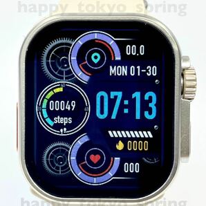 新品 Apple Watch 代替品 2.19インチ 大画面 S9 Ultra 9 スマートウォッチ 通話 音楽 多機能 健康 スポーツ 防水 血中酸素 android 血圧