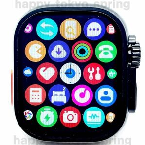 新品 HK9 Ultra Black Edition 2.19インチ 大画面 S9 スマートウォッチ 通話 音楽 多機能 健康 血中酸素 血圧 Apple Watch9 代替品.の画像2