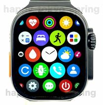新品 Watch9 Pro Max 大画面 バンド7種類 スマートウォッチ 通話 音楽 多機能 健康 血中酸素 血圧 Apple Watch9 代替品_画像2