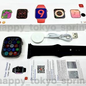 新品 Apple Watch 代替品 2.3インチ 大画面 スマートウォッチ 音楽 多機能 Watch9 健康 スポーツ 防水 血中酸素 android 血圧 iphone 睡眠の画像4