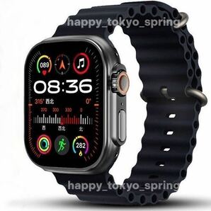 新品 Apple Watch Ultra2 代替品 2.19インチ 大画面 S9 スマートウォッチ 通話 音楽 多機能 健康 スポーツ 防水 血中酸素 android 血圧