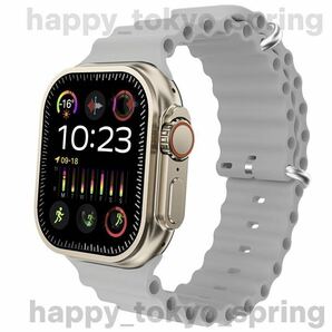 新品 Apple Watch Ultra2 代替品 2.19インチ 大画面 S9 スマートウォッチ 通話 音楽 多機能 健康 スポーツ 防水 血中酸素 android 血圧 の画像1