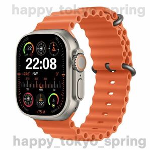 新品 Apple Watch Ultra2 代替品 2.19インチ 大画面 S9 スマートウォッチ 通話 音楽 多機能 健康 スポーツ 防水 血中酸素 android 血圧の画像1