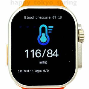 新品 Apple Watch Ultra2 代替品 2.19インチ 大画面 S9 スマートウォッチ 通話 音楽 多機能 健康 スポーツ 防水 血中酸素 android 血圧 の画像8