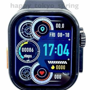 新品 Apple Watch Ultra2 代替品 2.19インチ 大画面 S9 スマートウォッチ 通話 音楽 多機能 健康 スポーツ 防水 血中酸素 android 血圧の画像2