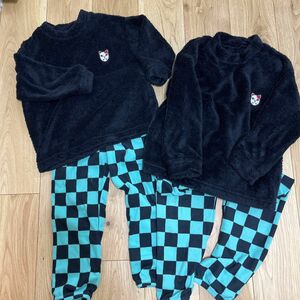 パジャマ 上下セット UNIQLO 鬼滅パジャマ 黒