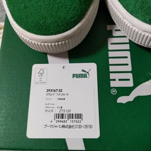 PUMA SUEDE FAT Lace プーマ スエード ファット レース グリーン 美中古品 箱あり27.5cmの画像2