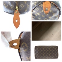 LOUIS VUITTON ルイヴィトン モノグラム スピーディ30 ブラウン 茶 PVC M41526 ボストンバッグ ハンドバッグ レディース 405490_画像7