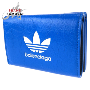 新品未使用 BALENCIAGA バレンシアガ adidas×BALENCIAGA ロゴ スリーライン 721893 コンパクトウォレット 男女兼用 メンズ 405673 新品