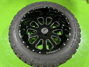 XF OFFROAD XF FORGED RDR M/T 1本背面タイヤに。12Jx22 ET-44 PCD139.7 150 x 5H 35x12.5R22LT 