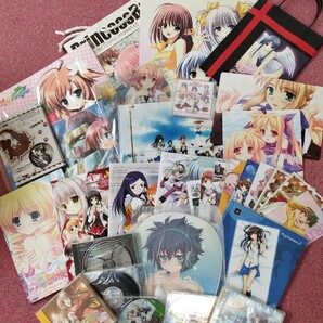 アニメ系いろいろ イラスト集 CD 紙袋 ポストカード デスクマット マウスパッドなど計32点の画像1