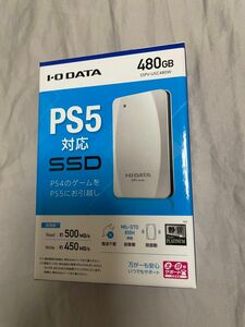 I・Oデータ USB 3．2 Gen 2対応 ポータブルSSD(480GB) SSPV-USC480W PS4 PS5