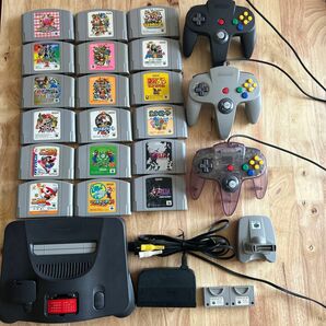 【すぐ遊べる】ニンテンドー64 メモリー拡張パック付き コントローラー×3 ソフト多数＋おまけ付き 