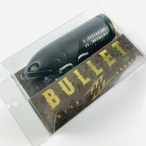 【バレット/未使用/5】ワイルドルアーズ バレット マットブラック | BULLET WILDLURES ソリッドトップウォータープラグ ノイジー ルアー