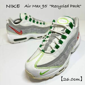 NIKE/ナイキ★AirMax95/エアマックス95★リサイクルパック★CU5517-100★ホワイト×グリーン/白×緑★26cm