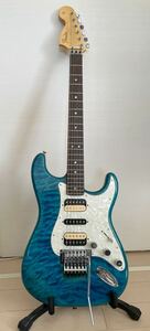 Fender Michiya Haruhata Stratocaster Caribbean Blue Trans Michiya Haruhata