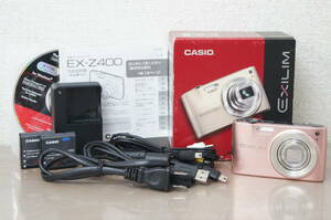 CASIO カシオ EXILIM EX-Z400 コンパクト デジタルカメラ 充電器 バッテリー2個 取説付き 13J806