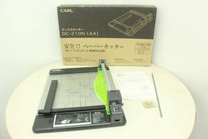  CARL ペーパーカッター DC-21ON（A4) 紙裁断機 A4サイズ 事務用品 ディスクカッター 8J594