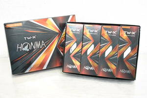 【未使用/開封済】本間ゴルフ TW-X 2021 model ゴルフボール 1ダース 12個入り ホワイト HONMA GOLF 1J615