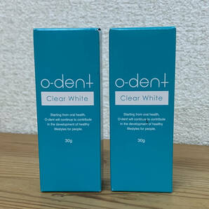 【未使用/開封済】 ★2本セット★ o-dent clear white オーデントクリアホワイト 30g エイゼル薬用ジェル歯磨き 8J465の画像1