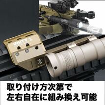 SUREFIRE M300 タイプライト+Unity 右オフセットライトマウント3点セット DE_画像2